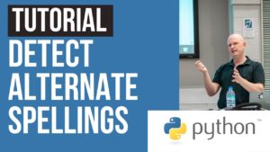 How to detect alternate spellings in a text corpus